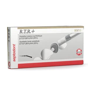 Septodont R.T.R. Synthetic Bone Graft, 80% β-TCP / 20% HA, 0.5cc Syringe - R.T.R. Synthetic Bone 80% B-TCP & 20% HA 0.5cc Syr - Image 1