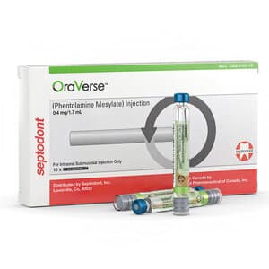 OraVerse (Phentolamine Mesylate) Local Anesthesia Reversal Agent, 1.7 mL Cartridges, 10-Pack - OraVerse 10-Pack - Image 1