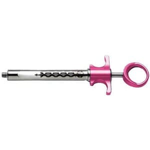Septodont Petite Pink Aspirating Syringe, 1.8 mL, Surgical-Grade Aluminum/Stainless Steel, Autoclavable - Septodont Petite Pink Syringe - Image 1