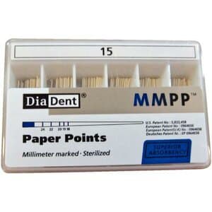 DiaDent Absorbent Paper Points, ISO Size #15, Non-Marked, 200/Pkg, 201-603 thumbnail 2