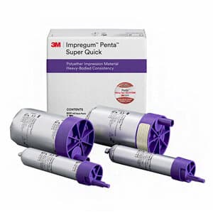 3M Impregum Penta Super Quick Polyether Impression Material, Heavy Body, Refill, 2 x 300 mL Base Paste + 2 x 60 mL Catalyst, 69406 thumbnail 7