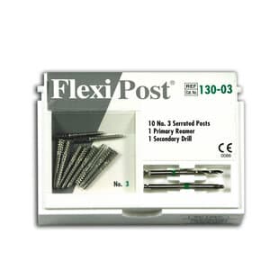 Flexi-Post Stainless Steel Prefabricated Split Shank Post Refill, Size 3, Green, 10/Pk, 130-03 thumbnail 8