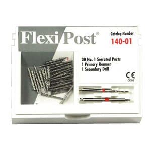 Flexi-Post Stainless Steel Economy Refill, Size #1, Red, 30/Pk, 140-01 thumbnail 8