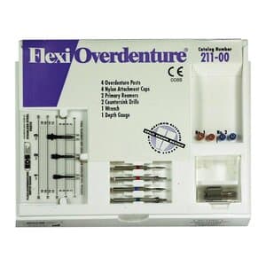 Flexi-Overdenture 4 Post Stainless Steel Introductory Kit, Sizes 1 & 2, Red/Blue, 211-00 thumbnail 5