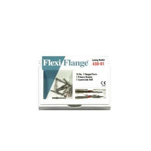 Flexi-Flange Stainless Steel Post Refill, Size 1, Red, 10/Pk, 430-01 thumbnail 8