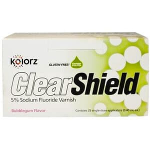 Kolorz ClearShield Fluoride Varnish, 5% NaF, Bubblegum, 0.4 mL Unit Dose, 35/Pk, 799503 thumbnail 14