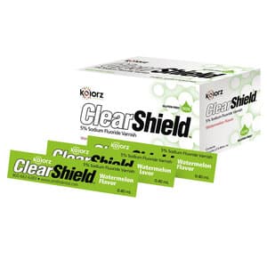Kolorz ClearShield Fluoride Varnish, 5% NaF, Bubblegum, 0.4 mL Unit Dose, 200/Box, 799504 thumbnail 10
