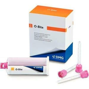 O-Bite VPS Bite Registration Material, Fast Set, Orange, Intro/Refill Kit, 4 x 50 ml Cartridges + 15 Automix Tips, 999765 thumbnail 7