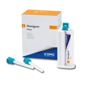 Honigum Automix Heavy Body VPS Impression Material, Regular Set, Blue, 50 mL Cartridges, 4/Pk with Tips, 999766 thumbnail 6
