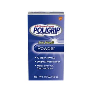Super Poligrip Extra Strength Denture Adhesive Powder, 1.6 oz, Pack of 6 thumbnail 10