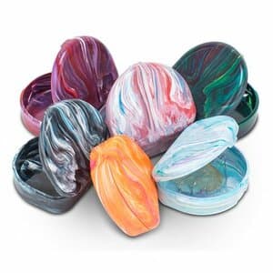 Practicon Designer Marbled-Color Retainer Case, 7/8" Deep, Non-Vented, Assorted Colors, 24/Pack, 70-86011 thumbnail 6