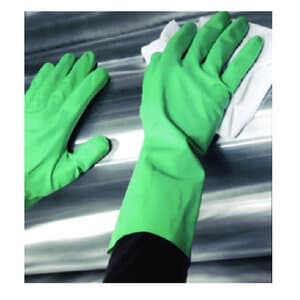 Medical Safety Systems Heavy Duty Nitrile Utility Gloves, Latex-Free, Powder-Free, Green, Large, 1 Pair, 653-53191301 thumbnail 3