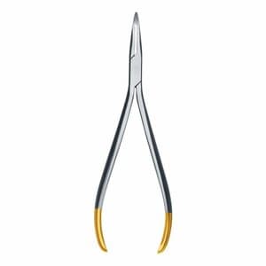 Hu-Friedy Lingual Weingart Pliers, Serrated, Curved Tip, Non-Cutting, 1 Each (678-702) thumbnail 4
