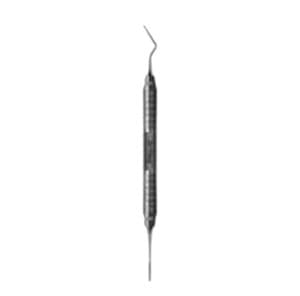 Hu-Friedy 11/12 Buck DE Periodontal Surgical File, #6 Satin Steel Handle, FB11/126 thumbnail 4