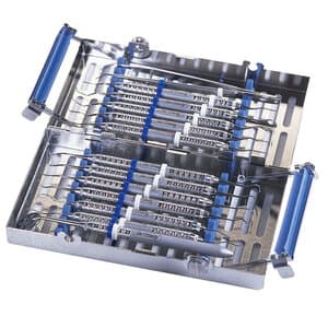 Hu-Friedy IMS Signature Series Double-Decker Cassette, 14-Instrument, Two-Tier, Blue, 4.5" x 8" x 1.5", IM9148, 1/Pk thumbnail 7