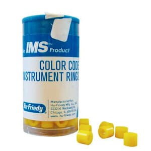 Hu-Friedy IMS Color Code Instrument Rings, Regular, Yellow, Silicone, 50/Pk, IMS-1285 thumbnail 6