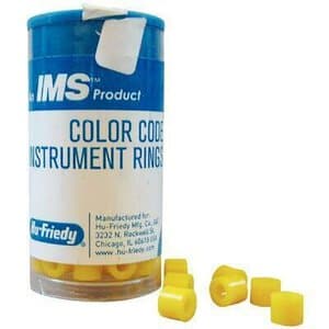 Hu-Friedy IMS Color Code Instrument Rings, Large, Yellow, Silicone, 50/Pk, IMS-1285L thumbnail 7