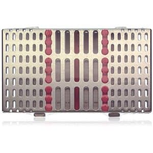 Hu-Friedy IMS Signature Series Space Saver Seven Cassette, 7 Instrument Capacity, 4.5" x 8" x 1", Red, IMSS70 thumbnail 4