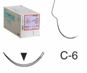 Hu-Friedy Perma Sharp PGA FA Absorbable Suture, 3-0, C-6 Reverse Cutting Needle, 3/8 Circle, 18 in, Undyed, 12/Box, PSN540FA thumbnail 7