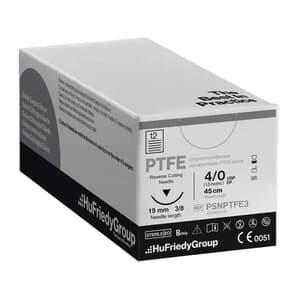 Hu-Friedy Perma Sharp PTFE Suture, 4-0, White, 18", C-6 3/8 Circle Reverse Cutting Needle, 12/Pack, PSNPTFE3 thumbnail 10