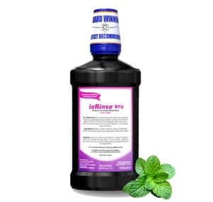 ioRinse™ Ready-To-Use Oral Mouth Rinse, Soft Mint, 1 Liter Bottle, Case of 12, 100 ppm Molecular Iodine thumbnail 3