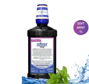 ioRinse Professional Dental Irrigant Concentrate, Alcohol Free, Soft Mint, 1 Liter Bottle, 12/Case thumbnail 2