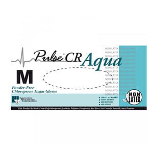 Pulse CR Polychloroprene Powder-Free Exam Gloves, Aqua, Medium, 200/Bx, 194202 thumbnail 4