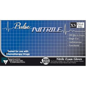 Pulse Nitrile Powder-Free Exam Gloves, X-Small, Dark Lavender Blue, Chemo Rated, 200/Box, 177052 thumbnail 5