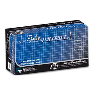 Pulse Nitrile Powder-Free Exam Gloves, Small, Dark Lavender Blue, Textured, Chemo Rated, 200/Bx, 177102 thumbnail 4