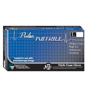 Pulse Nitrile Powder-Free Exam Gloves, Large, Dark Lavender Blue, Textured, Chemo Rated, 200/Box, 177302 thumbnail 5