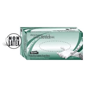 DermAssist™ Synthetic Stretch Vinyl Exam Gloves, Powder Free, Non-Sterile, Large, Clear, 100/Box, 162300 - DermAssist™ Synthetic Stretch Vinyl Exam Gloves – Powder Free, 100/Box - Large - Image 1
