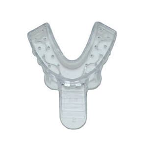Vista Apex Clear Plastic Impression Trays, #2, Large Lower, Perforated, 12/Bag, 310002 thumbnail 6