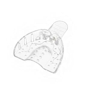 Vista Apex Clear Plastic Impression Tray, #3 Medium Upper, Perforated, 12/Bag, 310003 thumbnail 6