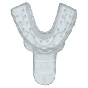 Vista Apex Clear Plastic Impression Tray #6, Small Lower, Perforated, 12/Bag, 310006 thumbnail 5