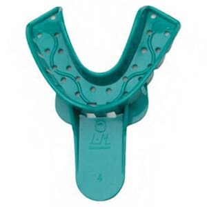 Vista Apex Disposable Plastic Impression Trays, #4, Medium, Lower, Green, Perforated, 12/Pk, 311004 thumbnail 11