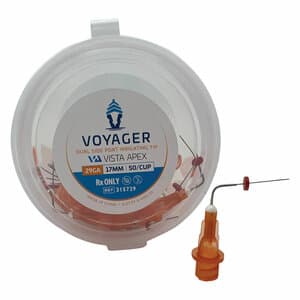 Voyager Irrigation Tips, Orange, Dual Side Port, 29 Gauge, 17mm, Package of 50 - VOYAGER IRRIGATION TIPS ORANGE DUAL SIDE PORT 29GA 17MM PKG/50 - Image 1