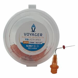 Voyager Irrigation Tips, Orange, Blunt End, 29 Gauge, 17mm, Package of 50 - VOYAGER IRRIGATION TIPS ORANGE BLUNT END 29GA 17MM PKG/50 - Image 1