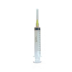 Vista Apex Appli-Vac Pre-Tipped Luer Lock Irrigating Syringe, 12cc, 27 Ga Yellow Tip, 100/Box, 316117 thumbnail 4