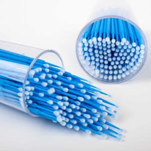 Vista Apex Micro-Applicator Brushes, Regular 2.0mm, Blue, Bendable, Non-Absorbent, Lint-Free, 100/Box, 320801 thumbnail 6