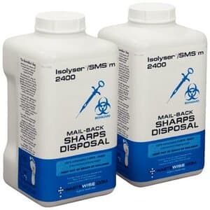 Isolyser SMS Sharps Mail-Back Disposal System, 3.3 Liter, 2/Pk, SMS2400M thumbnail 5