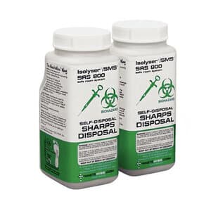 Isolyser/SMS SRS800 Sharps Self-Disposal System Twin Pack, 0.8 Liter (0.23 Gallon) Each, 2 Containers per Box, SRS800 thumbnail 11