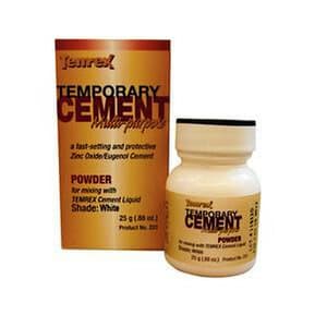 Temrex Zinc Oxide Eugenol Temporary Cement, White Powder Refill, 25 g Bottle, 330 thumbnail 14