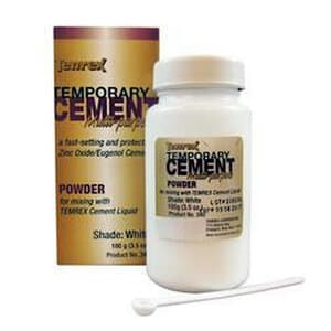 Temrex ZOE Temporary Cement, Powder Refill, White, 100 g Bottle, 340 thumbnail 13
