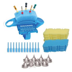 Jordco EndoRing II Premium Kit, Blue, with Ruler, e-Foam Inserts, GelWell Cups, and EndoGel Tubes, ERK thumbnail 2