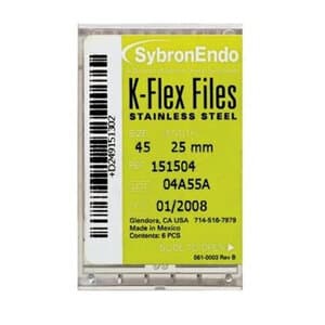 Kerr K-Flex Stainless Steel Hand Files, 25 mm, #45, White, 6/Pack, 15154 thumbnail 13