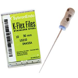 Kerr K-Flex Stainless Steel Hand Files, #10, 30 mm, Purple, 6/Pk, 15210 thumbnail 17