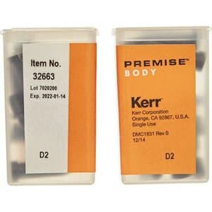 Premise Universal Nanofilled Composite, Unidose Refill, Body Shade D2, 0.2 g, 20/Pk, 32663 thumbnail 12