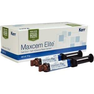 Maxcem Elite Universal Self-Etch/Self-Adhesive Resin Cement, Yellow, Refill Pack, 2 x 5 g Dual Syringes with 24 Assorted Tips, 33875 thumbnail 16