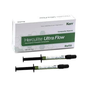 Herculite Ultra Flow Flowable Composite Syringe Refill, A2 Shade, 2 x 2g Syringes with 20 Dispensing Tips, 35393 image