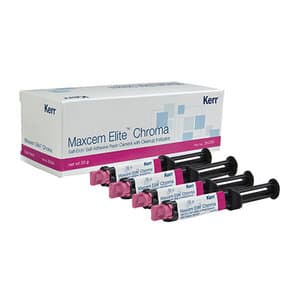 Maxcem Elite Chroma Universal Resin Cement, Clear, Bulk Pack, 4 x 5 g Dual Syringes, 36299 thumbnail 19